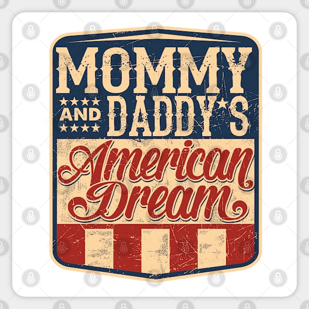 Father - Best Dad - American Dream 2 p Sticker by ShirzAndMore